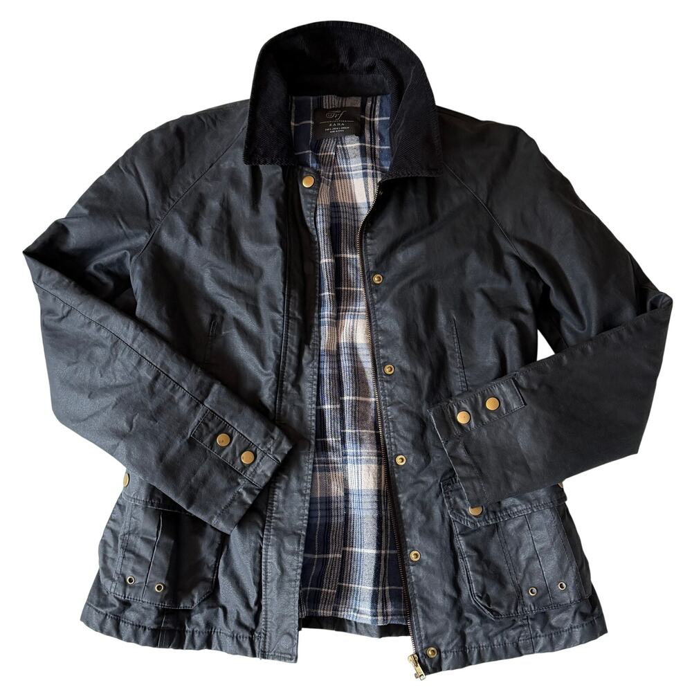 ZARA TRF(Trafaluc) Waxed Field Jacket